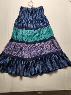 ⭐️Speed Control NY Convertible Maxi Skirt Strapless Dress Boho XL Y2K Hippie